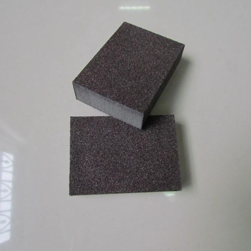 Good Quality Cheap 4 Sides Aluminum Oxide Coarse Medium Super Fine Abrasive Sanding Sponge