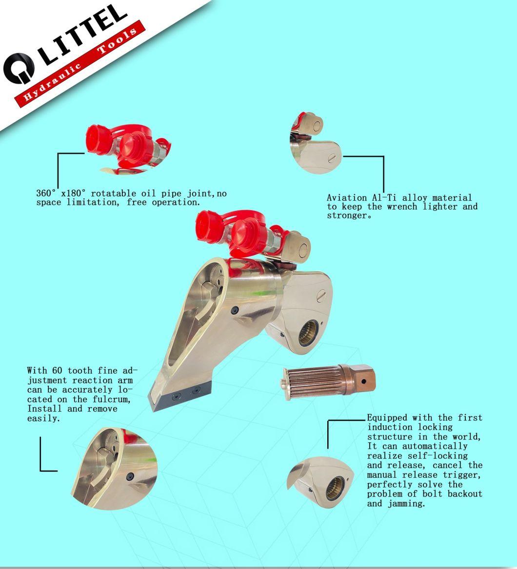 15mxtl Never Stuck Al-Ti Alloy Drive Hydraulic Torque Wrench with Torque From 2071 to 20719nm