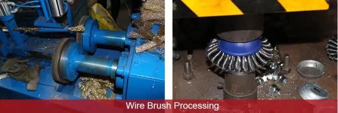 5inch Hcs Crimped Round Wire Brush for Polishing Steel