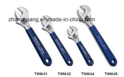 Chrome Plated HRC48 Drop Forged Adjustable Spanner