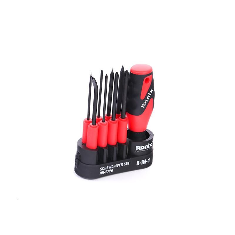 Ronix Mutifunctional Hand Tools 8-in-1 Cr-V Screwdriver Set