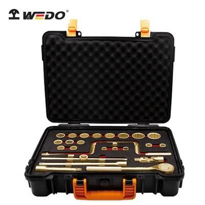 WEDO Non-Sparking 1/2&rdquor; Dr Socket Set-24PCS Spark-Free