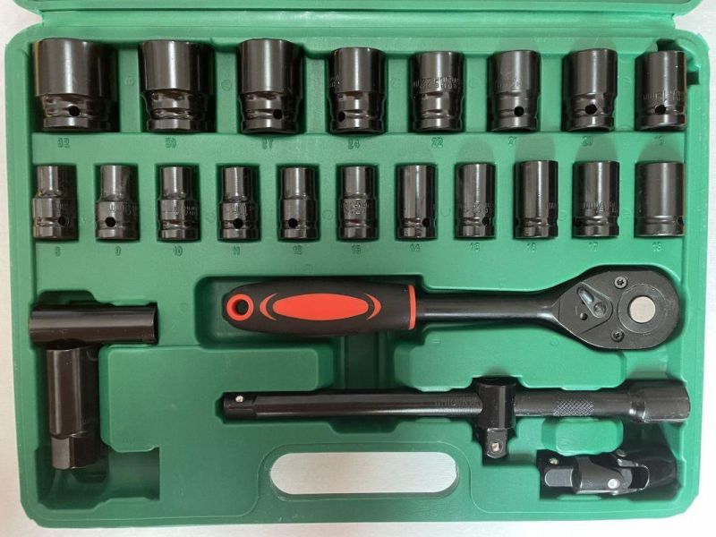 37PCS Adjustable Ratchet Socket Set Ratchet Wrench Socket Tool Set