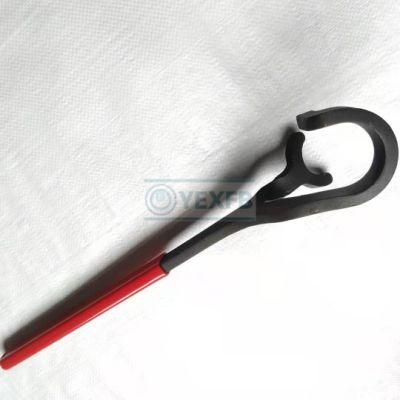 40 Cr-V Steel Rubber Handle Valve Wheel Spanner/Wrench 555 mm