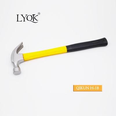 H-18 Construction Hardware Hand Tools Plastic Coated Handle German Type Claw Hammer