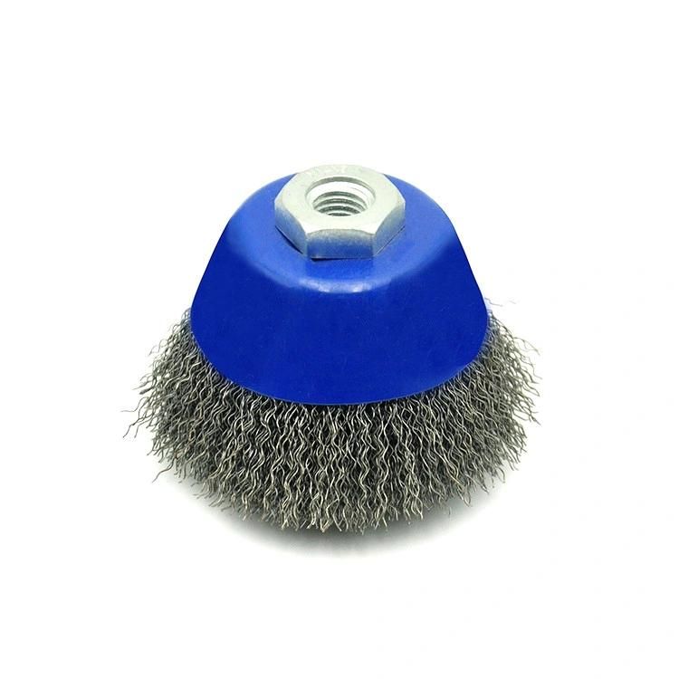 Industry Crimped Copper Wire Grinding Abrasive Cup Brush