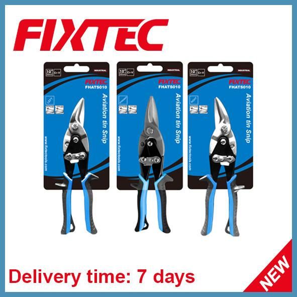 Fixtec 10" CRV Hand Tools Aviation Tin Snips