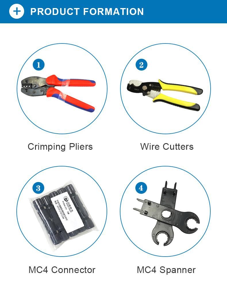 High Quality Solar Connector Toolkits Bag C4K-E with Crimping Pliers