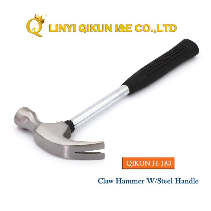 H-178 Construction Hardware Hand Tools American Straight Type Claw Hammer with Plastic Coated Handle