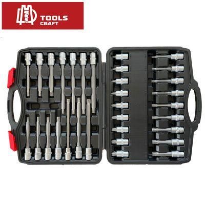 32PCS Dr Car Repair Tool Box Spanner Chrome Vanadium Hand Tools and Ratchet Wrench Socket Set