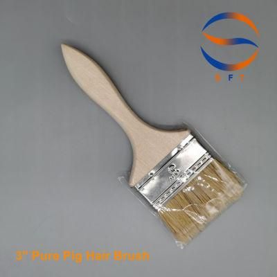 Solvent Resistant Pure Pig Hair Brushes Hand Tools for Lamination