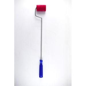 Red Roller Long Black Plastic Handle Paint Roller Brush for Decoration