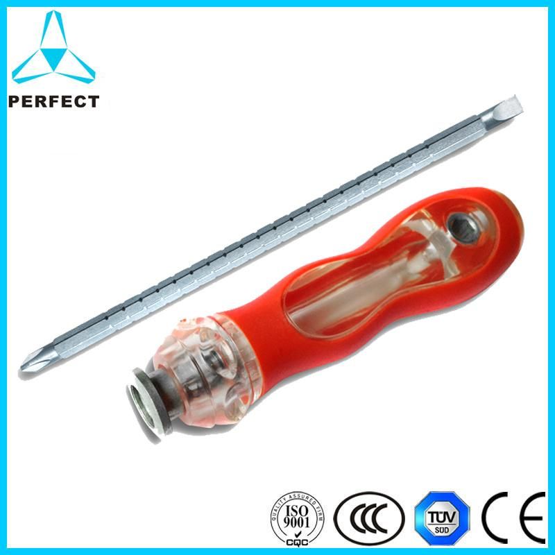 Non-Slip Soft Handle Cr-V Steel Screwdriver