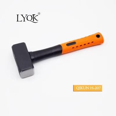 H-207 Construction Hardware Hand Tools Plastic Coated Handle German Type Stoning Stone Hammer