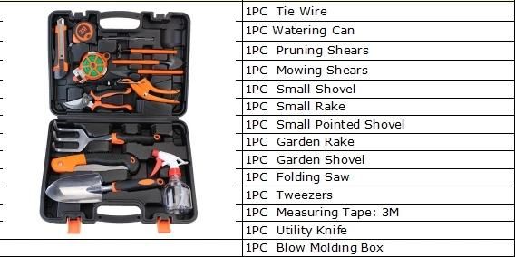 Global Market Popular Selling Quality Garden Tool Hand Tool Set