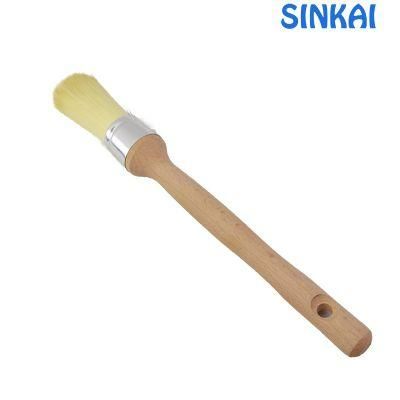 China Golden Supplier Handle Economical Bristle Round Brush