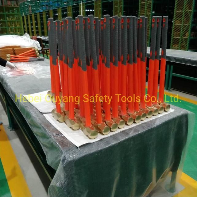 Non-Sparking Hammer, Sledge, 1800g, Fiberglass Handle, Atex Hammer