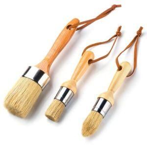 Natural Bristle Hog Hair Chalk Paint Brush