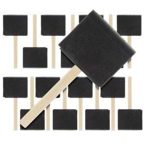 Kid Art Supply 2 Inch Foam Sponge Wood Handle Paint Brush Set