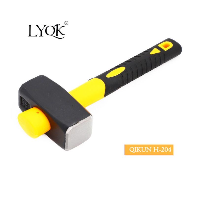 H-203 Construction Hardware Hand Tools Plastic Coated Handle German Type Stoning Stone Hammer