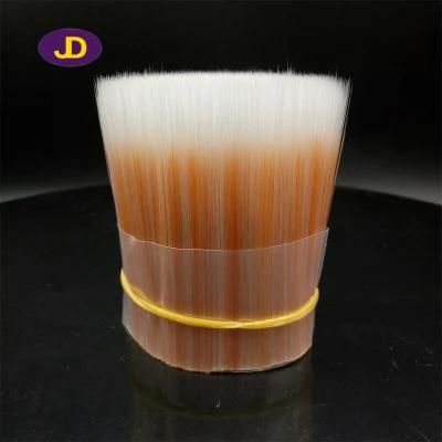 White Orange Hollow Solid Tapered Synthetic Brush Filament