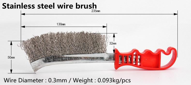 Plastic Handle Copper Stainless Steel Wire Brush Cleaning Brush Household Appliance Cleaning