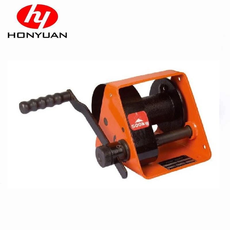 500kg Wire Rope Worm Gear Hand Winch