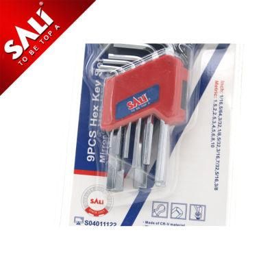 Sali Hand Tools 9PCS Hex Key CRV Allen Wrench Set