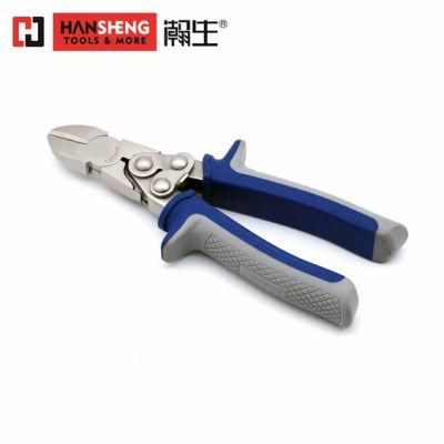 Professional Combination Pliers, Diagonal Cutting Pliers, Hand Tool, Tools, Made of Cr-V, with TPR Handles, High Leverage Pliers, Labor-Saving Pliers