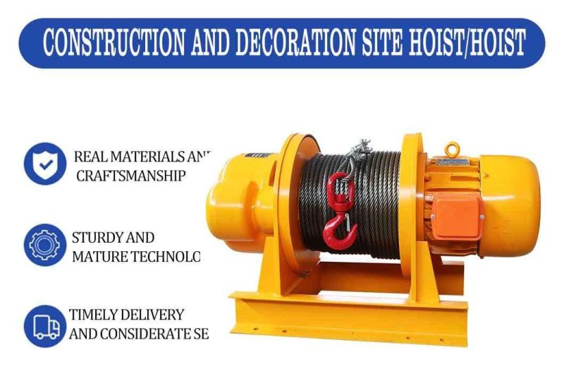 Electric Hoist Lift Power Tool 150kg/300kg 12m Wire Rope Winch