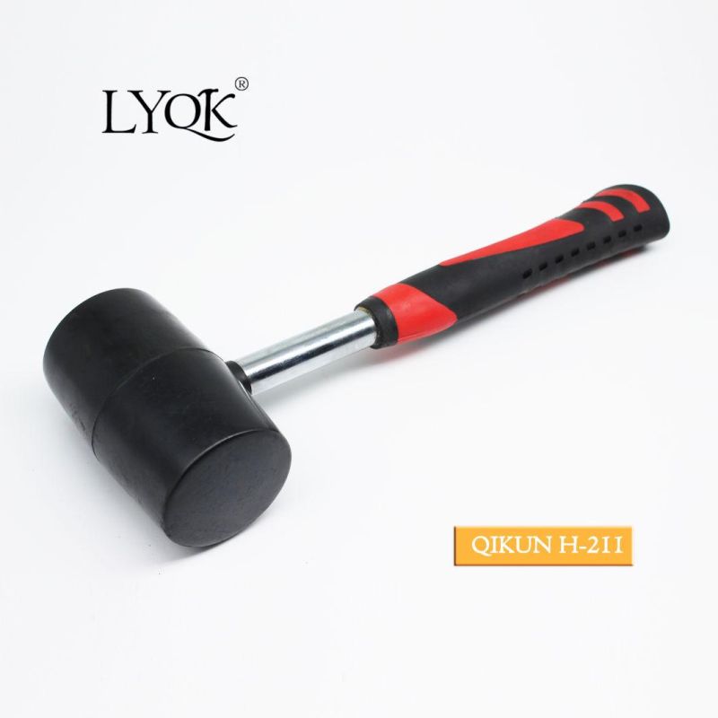 H-209 Construction Hardware Hand Tools Plastic Coated Handle German Type Stoning Stone Hammer