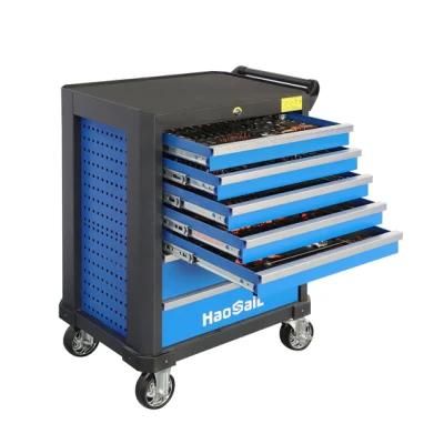 369PCS 352PCS Twin Roller Drawer Portable Car Repair Heavy Duty Tool Trolley