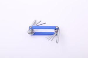 9PCS Flat Head Hex Key Foldable Tool for Hand Working