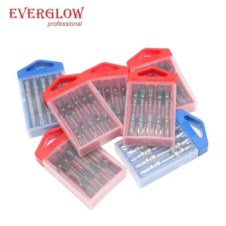 10PC Cr-V S2 Slotted pH, Pz, Hex Bits Set