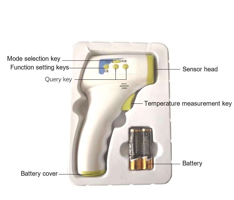 Household Electronic LED Infrared Forehead Temperature Gun No Touch Body Thermometer for Human Body