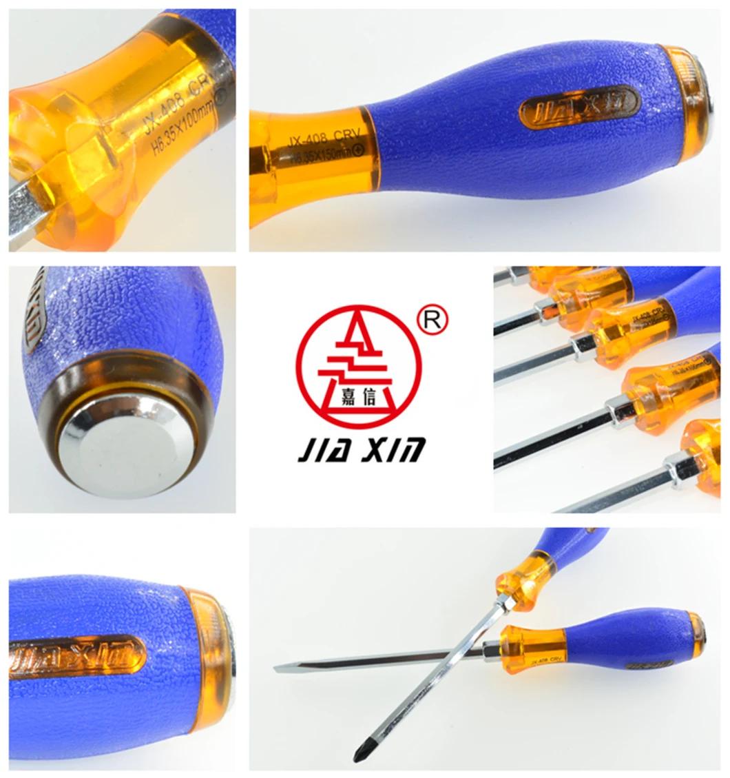 Dual Color High Quality Impact Aftershock Bright Chrome Piercing Screwdriver