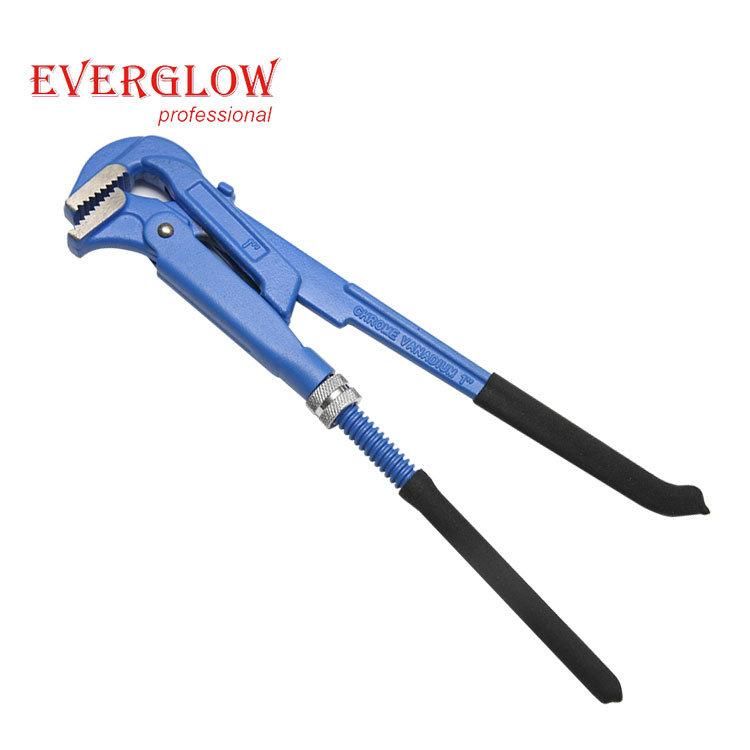 High Quality 2 Inch Heavy Duty S Type Bent Nose Pipe Wrench, Pipe Fitting Wrench