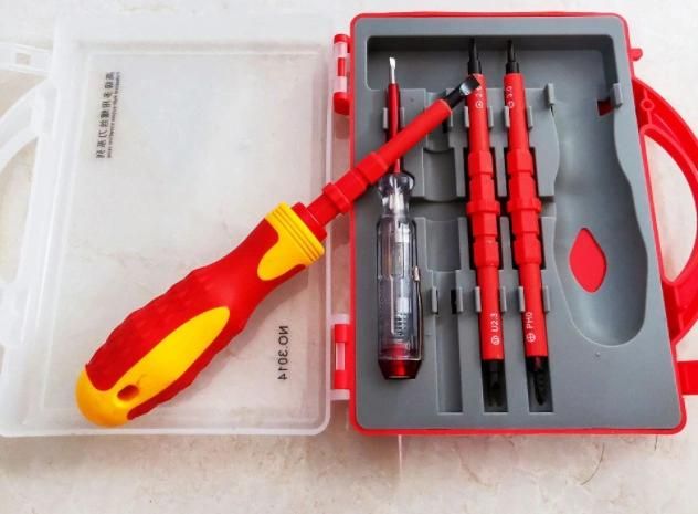 5 in 1 Insulated Multifunctional Dual Purpose Screwdriver with Electric Pen with Magnetoelectric Insulated Screwdriver Tool Set