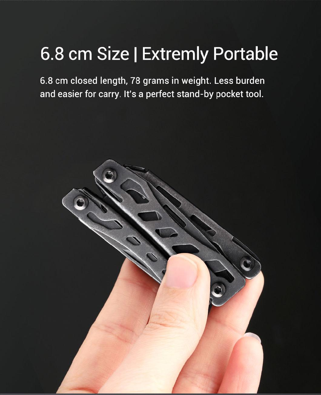 Nextool New Stainless Steel Pliers Mini Multitool with Knife Screwdrivers