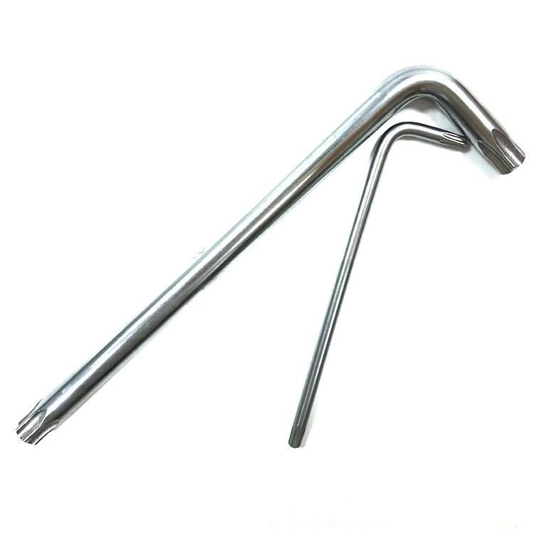 Cr-V Nickel Plated Hardware Hand Tools Torx Head Chrome Hex Key Bicycle Allen Key Wrench