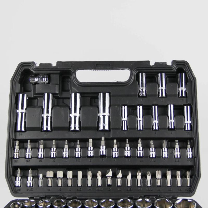 94PCS Cr-V Hand Tool Set Carbon Steel Socket Set Ratchet Wrench