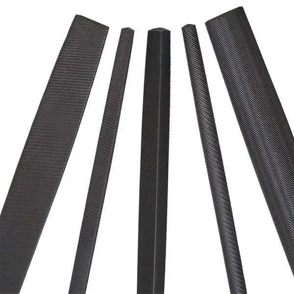 5 Fitter Files Flat Semi-Circular Triangle Round Steel File