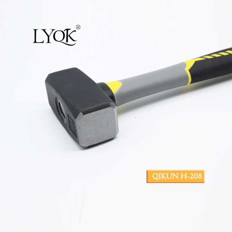 H-206 Construction Hardware Hand Tools Plastic Coated Handle German Type Stoning Stone Hammer