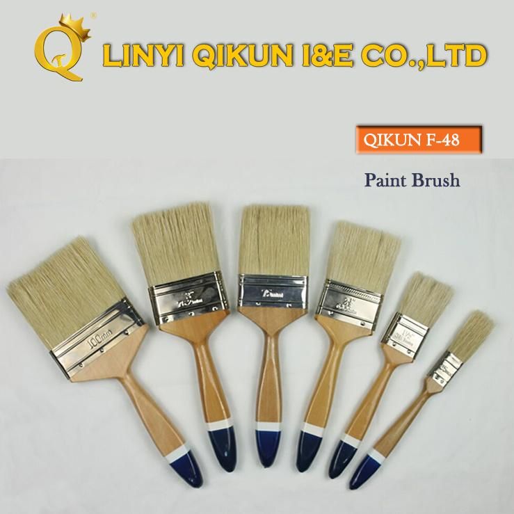 F-37 Hardware Decorate Paint Hand Tools Double Color Wooden Handle Bristle Paint Brush