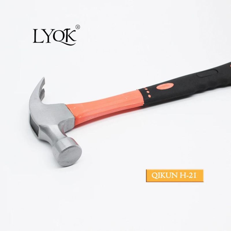 H-19 Construction Hardware Hand Tools Plastic Coated German Type Claw Hammer