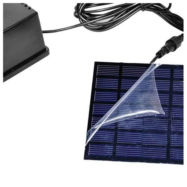 Black Plastic 7V, 1.5 W, 180L/H Solar Fountain Pump I096774