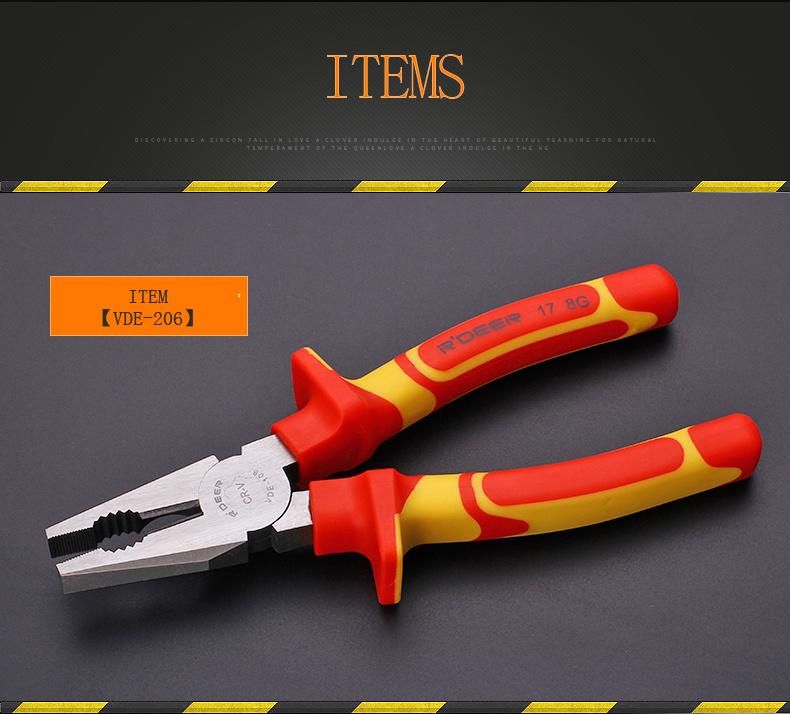 8"200mm Professional VDE Insulated Plier