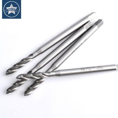 Hsse-M35 JIS Insert Long Shank 100mm Spiral Fluted Taps St M2 M2.5 M3 M4 M5 M6 Machine Screw Thread Tap