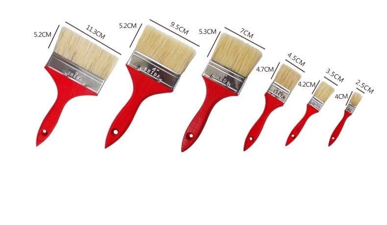 Wall Paint Brush with Wooden Handle Wooden Paint Brushes