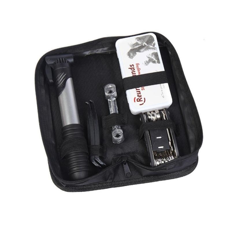 Bicycle Repair Kit with Bag Multi-Function Tube Patch Lever Bicycle Tire Repair Kit with 120 Psi Mini Pump Bike Tool Kit Wyz20322